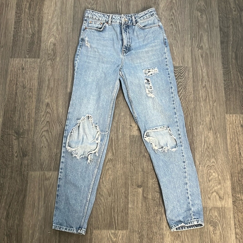 Topshop high waisted mom jeans